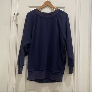 Aerie Cozy City Sweatshirt, XS, Navy